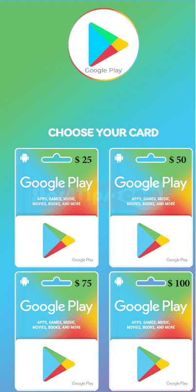 مولد بطاقات جوجل بلاي مجانا